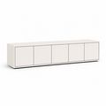 123kast  Tv dressoir Jersey - 300x40x70H cm - strak design - 5 greeploze push to open deuren - 4cm frame dikte