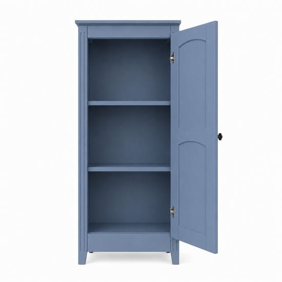 123kast  Kinderkast Blora - 80x55x195H cm - 1 deur - op pootjes