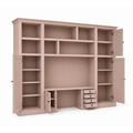 123kast  Bureau kast Mondovi - 400x40x300H cm - 4 soft close lades - 4 scharnier deuren - 6 open vakken - PRIJS OP AANVRAAG