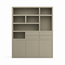 123kast  Vakkenkast Avola - 180x35x220H cm - push to open deuren - 4 push to open lades