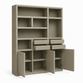 123kast  Vakkenkast Avola - 180x35x220H cm - push to open deuren - 4 push to open lades