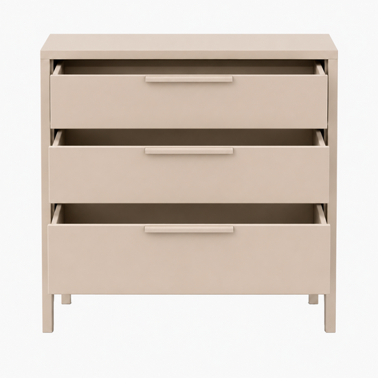 123kast  Commode Demak 95cm - 95x50x90H cm - op pootjes - 3 soft close lades