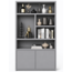 123kast  Vakkenkast San Diego - 120x40x220H cm - 2 push to open deuren - open vakken - greeploze deuren - 5cm plank dikte