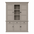 123kast  Buffetkast Richland - 170x51x220H cm - dichte deuren in bovenkast - 6 scharnierdeuren - 3 soft close lades - landelijke stijl