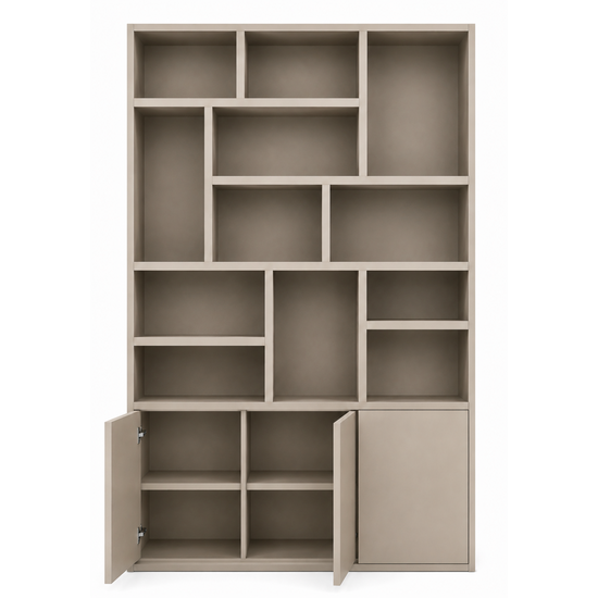 123kast  Vakkenkast Lecci - 180x40x271H cm - 3 push to open deuren - 3cm plank dikte