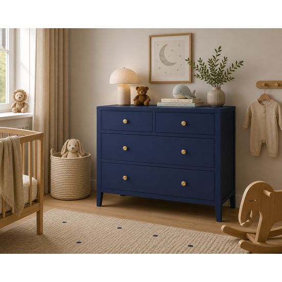 123kast  Commode Mackay - 100x50x90H cm - 4 lades - op pootjes