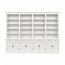 123kast  Boekenkast Melena del Sur - 400x43x240H cm - 16 planken - 4 uitschuifplanken - 8 dichte scharnierdeuren - verstelbare planken