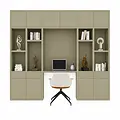 123kast Voorraad bureau vakkenkast Chauny 280x40x250H cm - RAL 7006 - uitschuifbaar bureau - uitgepakt
