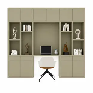 Voorraad bureau vakkenkast Chauny 280 cm - RAL 7006
