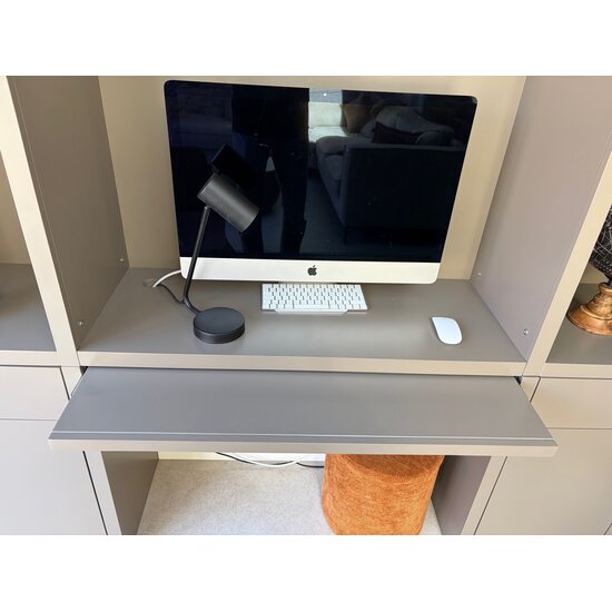 123kast Voorraad bureau vakkenkast Chauny 280x40x250H cm - RAL 7006 - uitschuifbaar bureau - uitgepakt