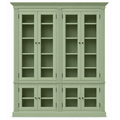 123kast Vitrinekast Private Library - 200x43x240H cm - verstelbare planken - 10 planken - 8 vitrinedeuren
