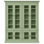 123kast Vitrinekast Private Library - 200x43x240H cm - verstelbare planken - 10 planken - 8 vitrinedeuren