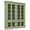 123kast Vitrinekast Private Library - 200x43x240H cm - verstelbare planken - 10 planken - 8 vitrinedeuren
