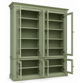 123kast Vitrinekast Private Library - 200x43x240H cm - verstelbare planken - 10 planken - 8 vitrinedeuren