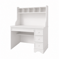 123kast  Kinderbureau Montpellier - 110x65x140H cm - open vakken - 3 lades - uitschuif lade - landelijke afwerking