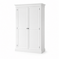 123kast  Kledingkast Siena - 125x51x200Hcm - kleding roede - plank - 2 dichte scharnierdeuren