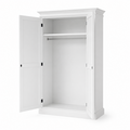 123kast  Kledingkast Siena - 125x51x200Hcm - kleding roede - plank - 2 dichte scharnierdeuren