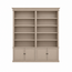 123kast  Boekenkast Bristol Library - 200x40x240H cm - verstelbare planken - scharnierdeuren