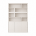 123kast  Vakkenkast Mendoza 03 - 150x35x220H cm - 3 push to open deuren - 8 open vakken