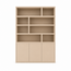 123kast  Vakkenkast Mendoza 03 - 150x35x220H cm - 3 push to open deuren - 8 open vakken