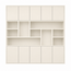 123kast Voorraad Vakkenkast Liverpool - 240x40x240H cm - RAL 9001
