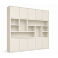 123kast Voorraad Vakkenkast Liverpool - 240x40x240H cm - RAL 9001