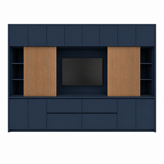 123kast Voorraad tv vakkenkast Winterberg - 400x40240H cm - RAL 5008
