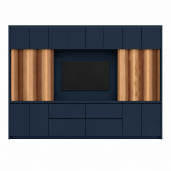 123kast Voorraad tv vakkenkast Winterberg - 400x40240H cm - RAL 5008