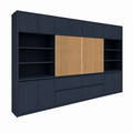 123kast Voorraad tv vakkenkast Winterberg - 400x40240H cm - RAL 5008