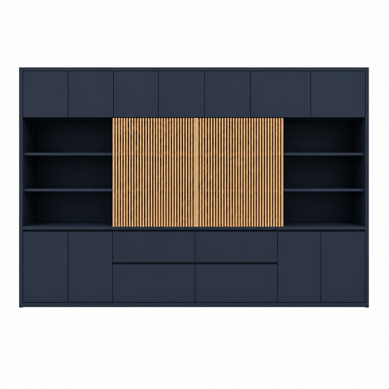 123kast Voorraad tv vakkenkast Winterberg - 400x40240H cm - RAL 5008