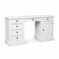 123kast  Engels Bureau Philine - 160x70x79H cm - uitschuifbaar toetsenblad - 5 soft close lades - 1 dichte scharnierdeur - klassiek