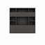 123kast  Tv vakkenkast Atengo - 250x45x230H cm - push to open deuren - open vakken