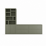 123kast  Tv vakkenkast/dressoir Burgos - 340x45x240H cm - push to open deuren - push to open lades - 5cm plank dikte