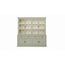 123kast Voorraad buffetkast Montana 04 - 220x46x220H cm - 4 stalen deuren - strak design - zwarte greepjes - 4 soft close lades - nieuw in de verpakking