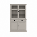 123kast  Buffetkast Tarente 02 - 130x45x220H - 2 vitrinedeuren - 2 soft close lades - 2 dichte deuren