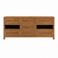 123kast   Dressoir - 220 x 50 x 80H cm - Robuust kleur eiken - 7 lades - 2 open vakken