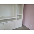123kast Showmodel tv vakkenkast Jose - 250x40x240H cm - RAL 9001