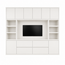 123kast Voorraad tv vakkenkast Biarritz 240x40x220H cm - RAL 9010 -  DEMONTABEL