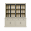 123kast Voorraad buffetkast Montana 04 - 220x46x220H cm - 4 stalen deuren - strak design - zwarte greepjes - 4 soft close lades - nieuw in de verpakking