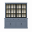 123kast  Buffetkast Montana 04 - 220x46x220H cm - 4 stalen deuren - strak design - zwarte greepjes - 4 soft close lades