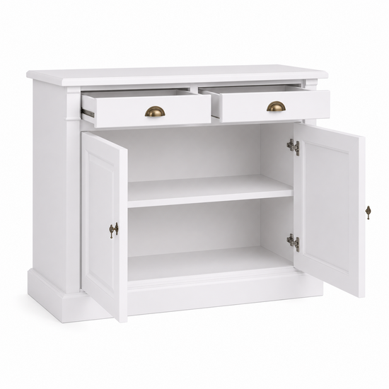 123kast  Dressoir Eindhoven - 120x50x90H cm - 2 deuren - 2 soft close lades - landelijke afwerking