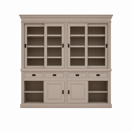 123kast  Buffetkast South Beach - 240x50x240H cm - 8 schuifdeuren - 4 soft close lades