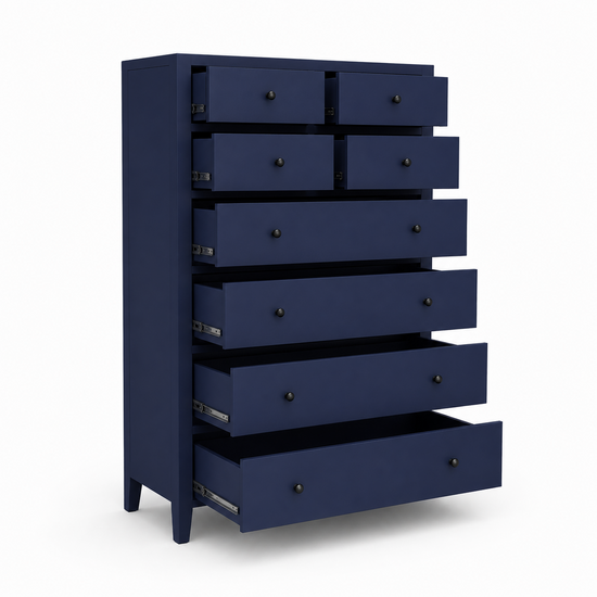123kast  Opbergkast Cobar - 100x55x140cm - 8 soft close lades - op pootjes