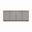 123kast  Dressoir Chaves - 200x50x80H cm - greeploze deuren - 4 push to open deuren - strak design