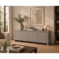 123kast  Dressoir Chaves - 200x50x80H cm - greeploze deuren - 4 push to open deuren - strak design