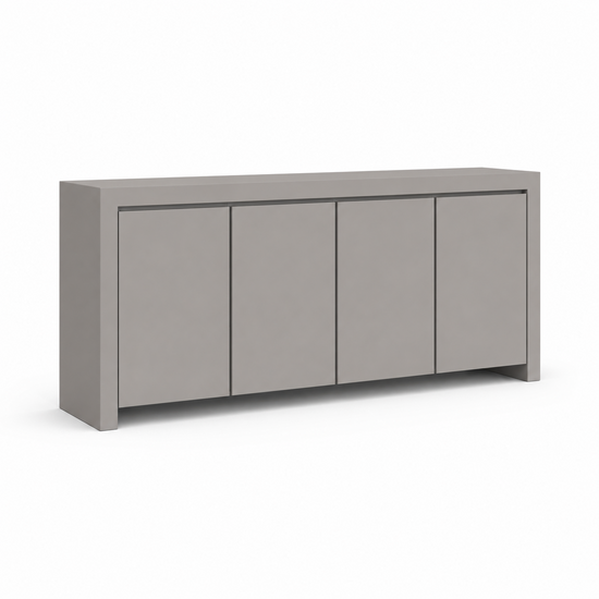 123kast  Dressoir Chaves - 200x50x80H cm - greeploze deuren - 4 push to open deuren - strak design