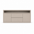 123kast  Dressoir Muxia - 200x40x90H cm- 2 greeploze deuren - 2 greeloze lades in het midden - open vak boven - strak design - 5cm frame dikte