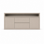 123kast  Dressoir Muxia - 200x40x90H cm- 2 greeploze deuren - 2 greeloze lades in het midden - open vak boven - strak design - 5cm frame dikte