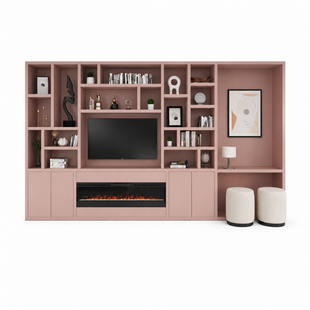 Cinewall Viterbo (evt. met openhaard) - 460cm - PRIJS OP AANVRAAG