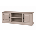 123kast  Tv dressoir Puglia - 160x46x60H cm - met spanjolet sluiting - 2 dichte deuren - open vak in het midden - met gat voor kabels